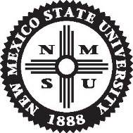 Seal for NMSU containing Zia symbol and year of establishment 1888.
